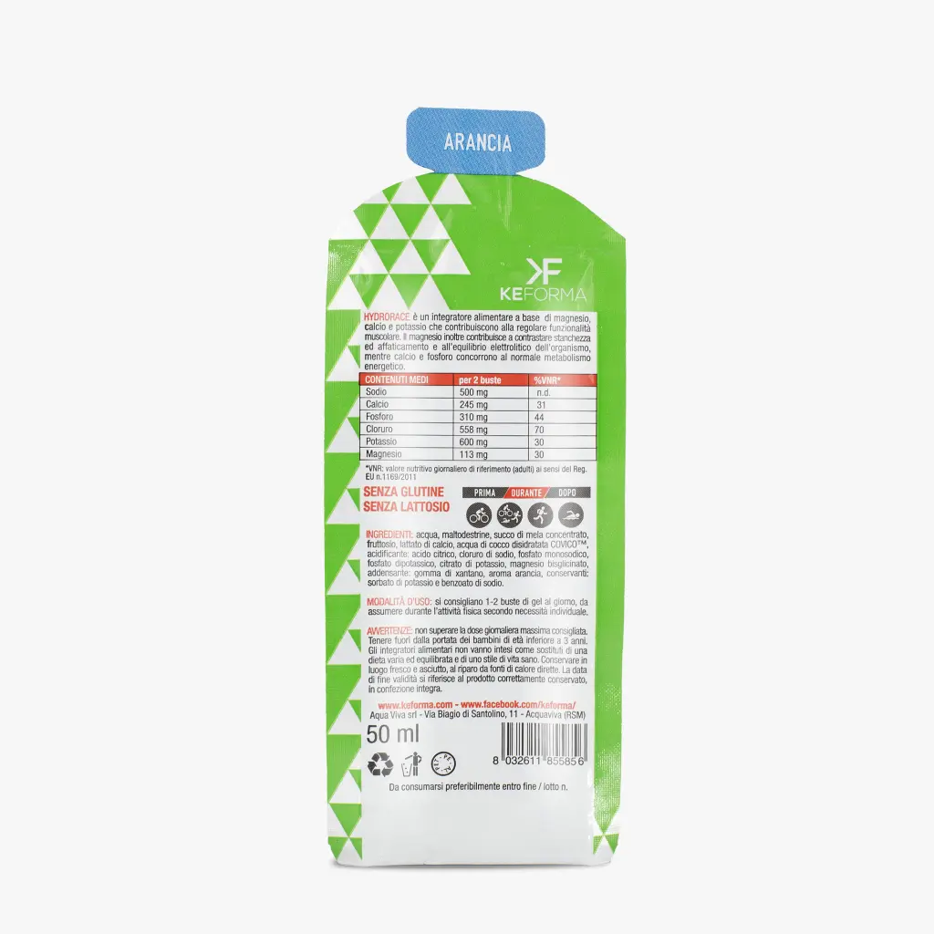 HYDRORACE ORANGE ARANCIA SACHET BACK.webp