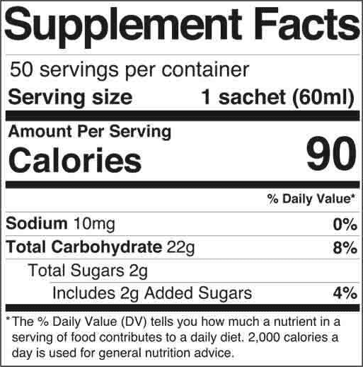 MALTOGEL - Orange Supplement Facts